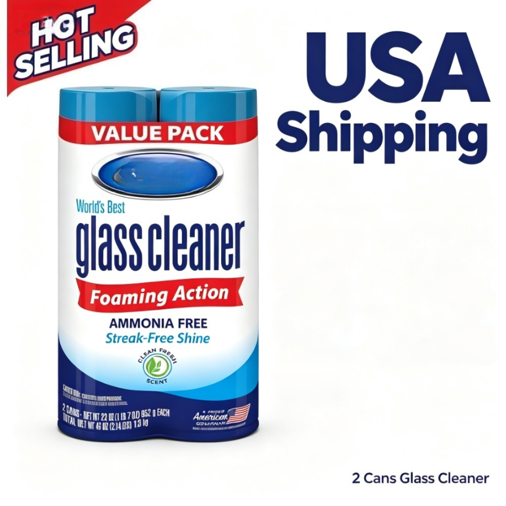 Glass Cleaner Streak - Пенящийся аэрозольный спрей для чистки стекла,