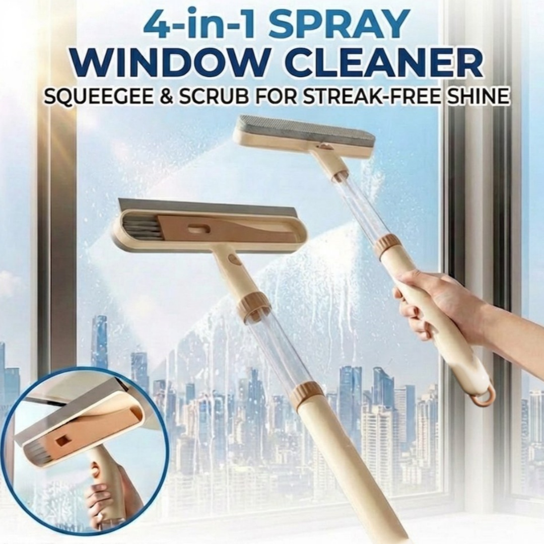 Glass Cleaner Streak - Многофункциональный очиститель окон 4-в-1: выдвижной, со
