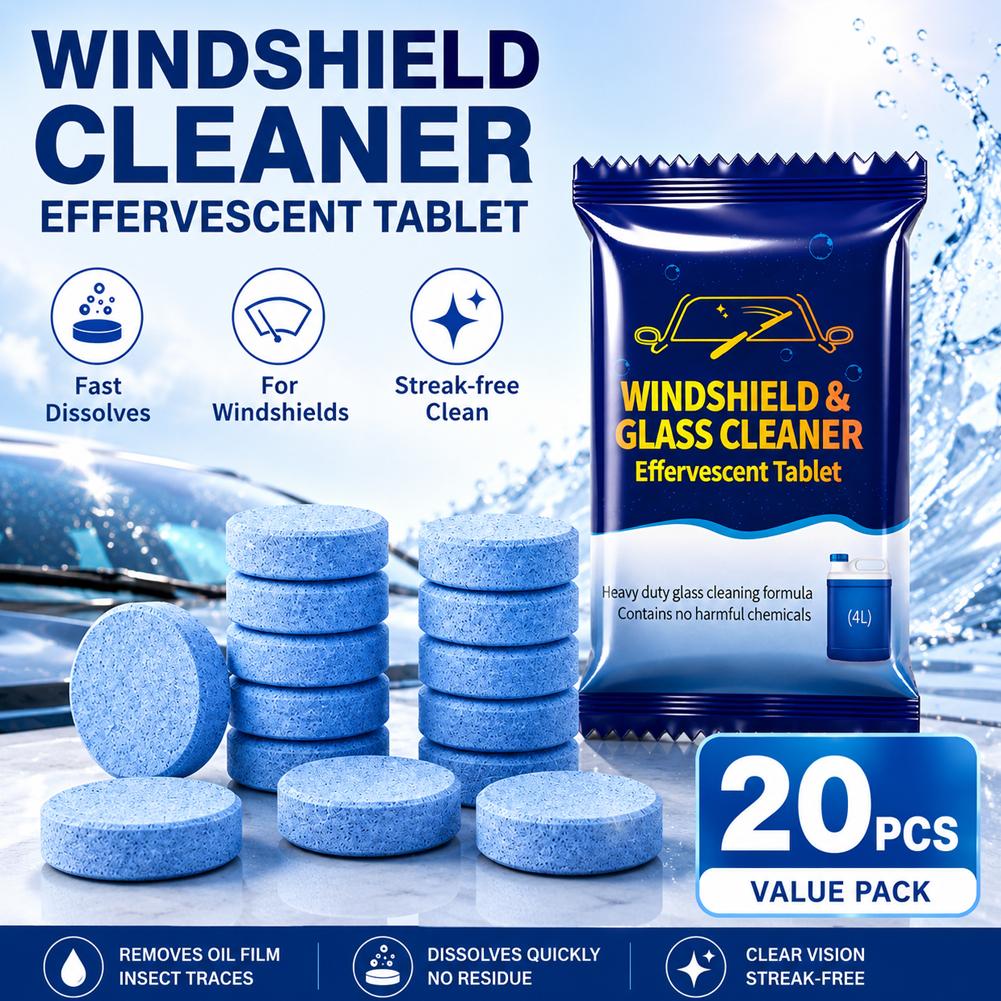 Таблетки для очистки лобового  – обзор и цена Glass Cleaner Streak