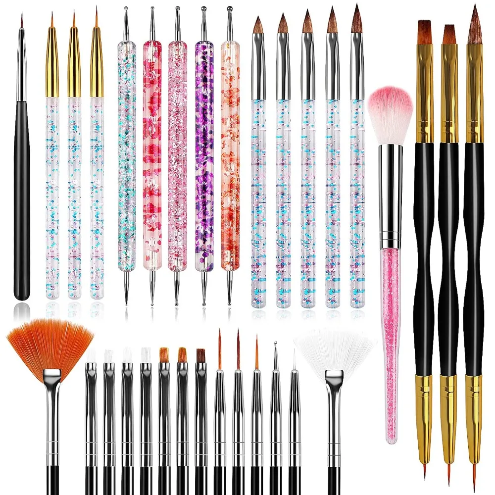 Набор из 32 кистей для нейл-ар – обзор и цена Detailing Brush Set