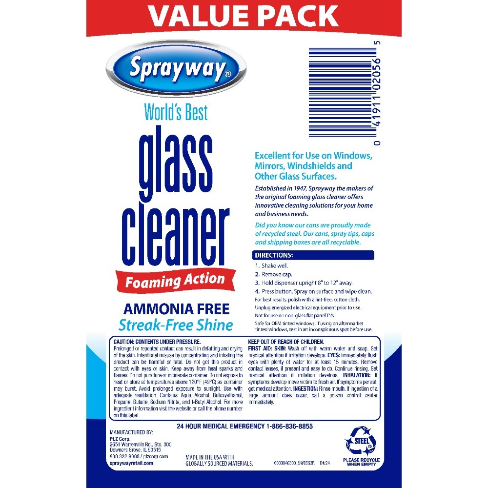 Пенящийся аэрозольный спрей дл – обзор и цена Glass Cleaner Streak